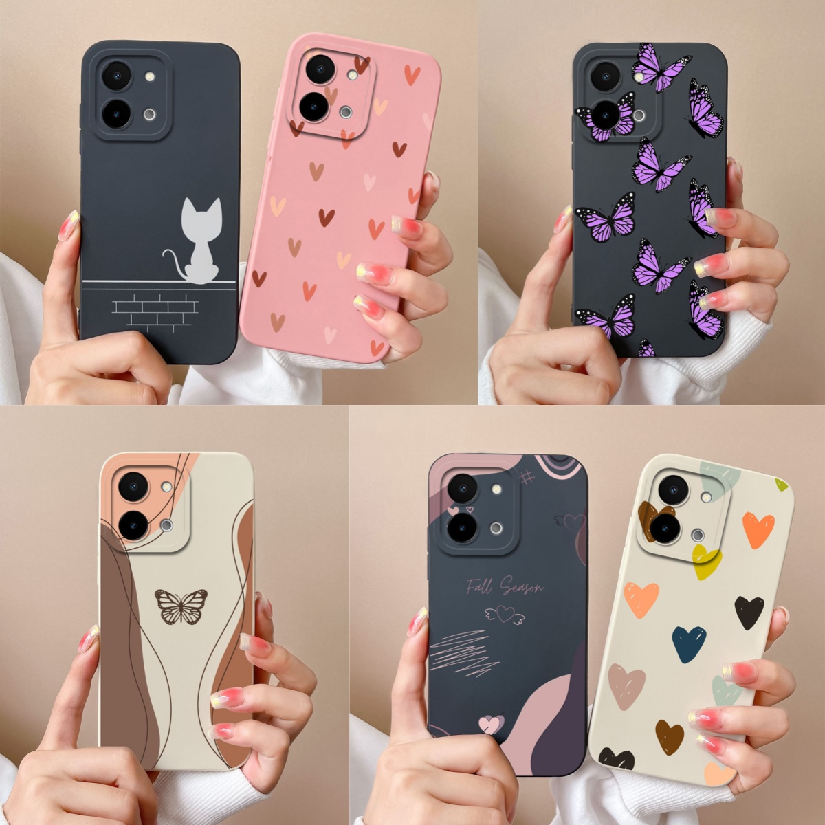 Vivo Y28 - Vivo Y28 Y28S Durumda Basit Kelebek