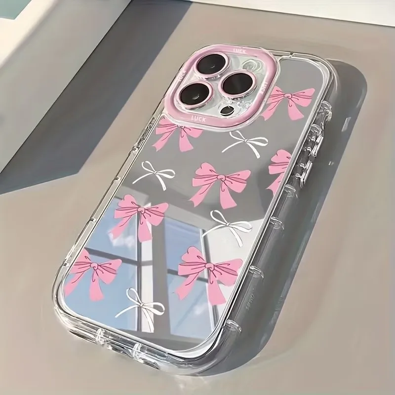 Phone Accessories For Girls - Basit Mavi Pembe Fiyonklu Kız Çocuk