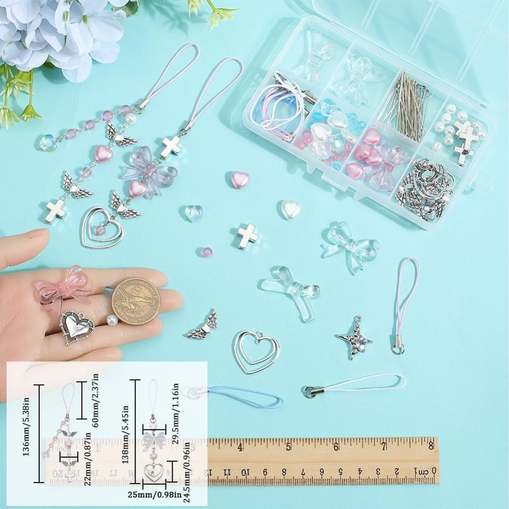 154 adet DIY 8 takım telefon s - Phone Accessories Beads incelemesi ve fiyatı