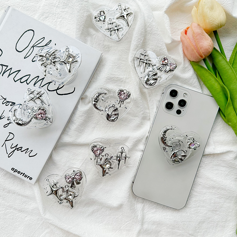 Şeffaf Kalp Telefon Tutucu Ark - Phone Accessories For Girls incelemesi ve fiyatı