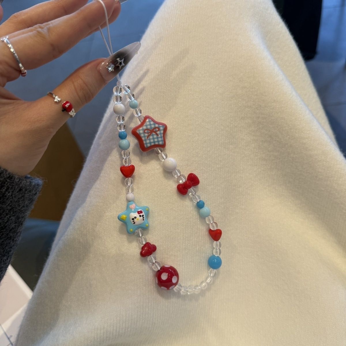 Kawaii INS Tatlı Stil Hello Ki - Phone Accessories Beads incelemesi ve fiyatı